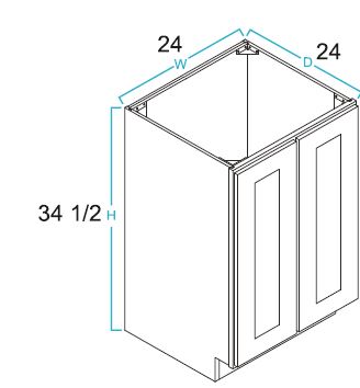 Full Height Door Base Cabinets-2 Door