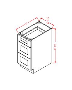 Shaker Antique White-3VDB12
