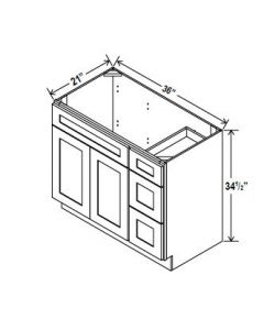 Dakota White Shaker - V3621DR