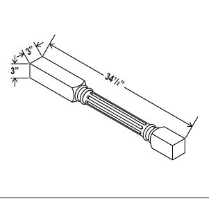 Fluted Decorative Leg