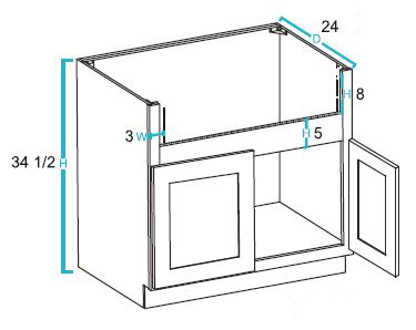 Farm Sink Base Cabinets
